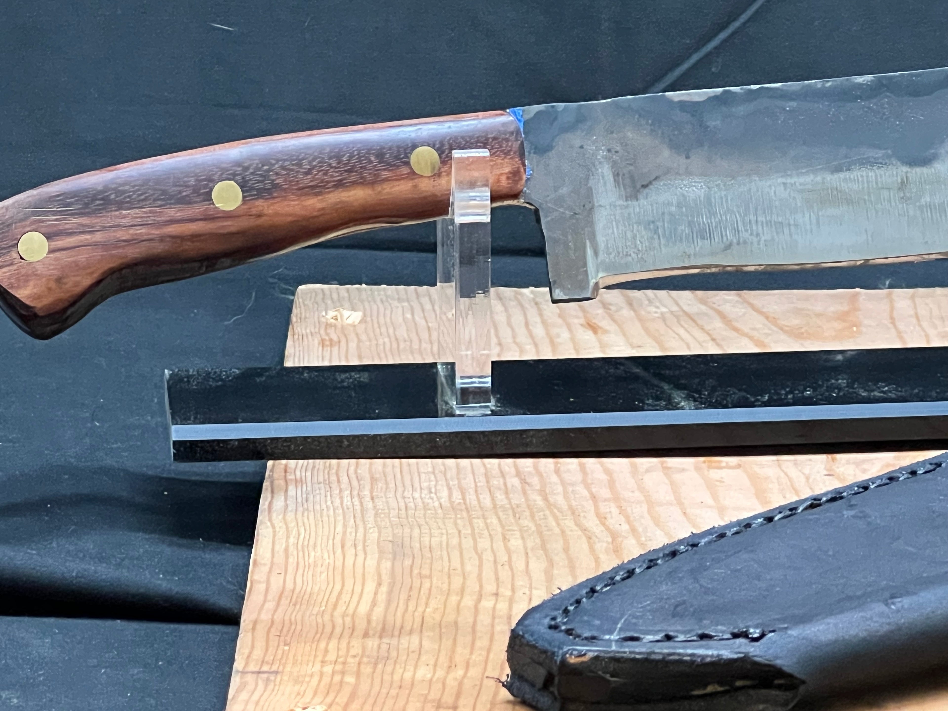 Clip point camp knife