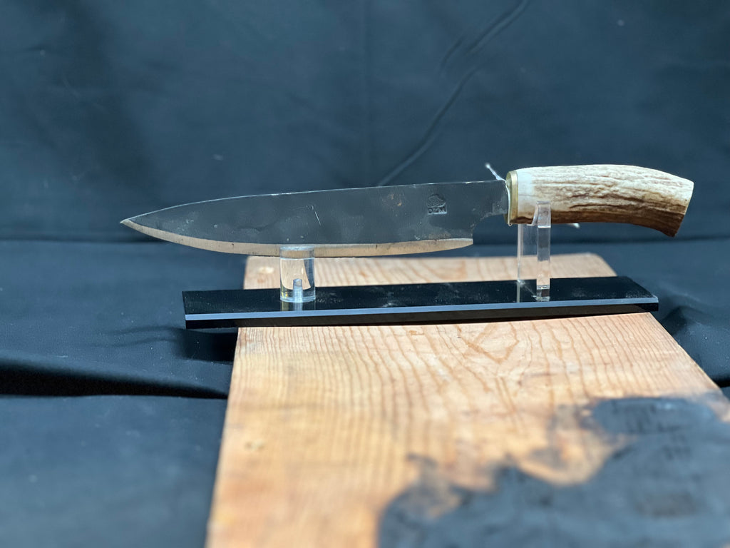 Deer antler chef knife